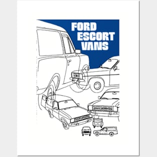 FORD ESCORT VANS - brochure Posters and Art